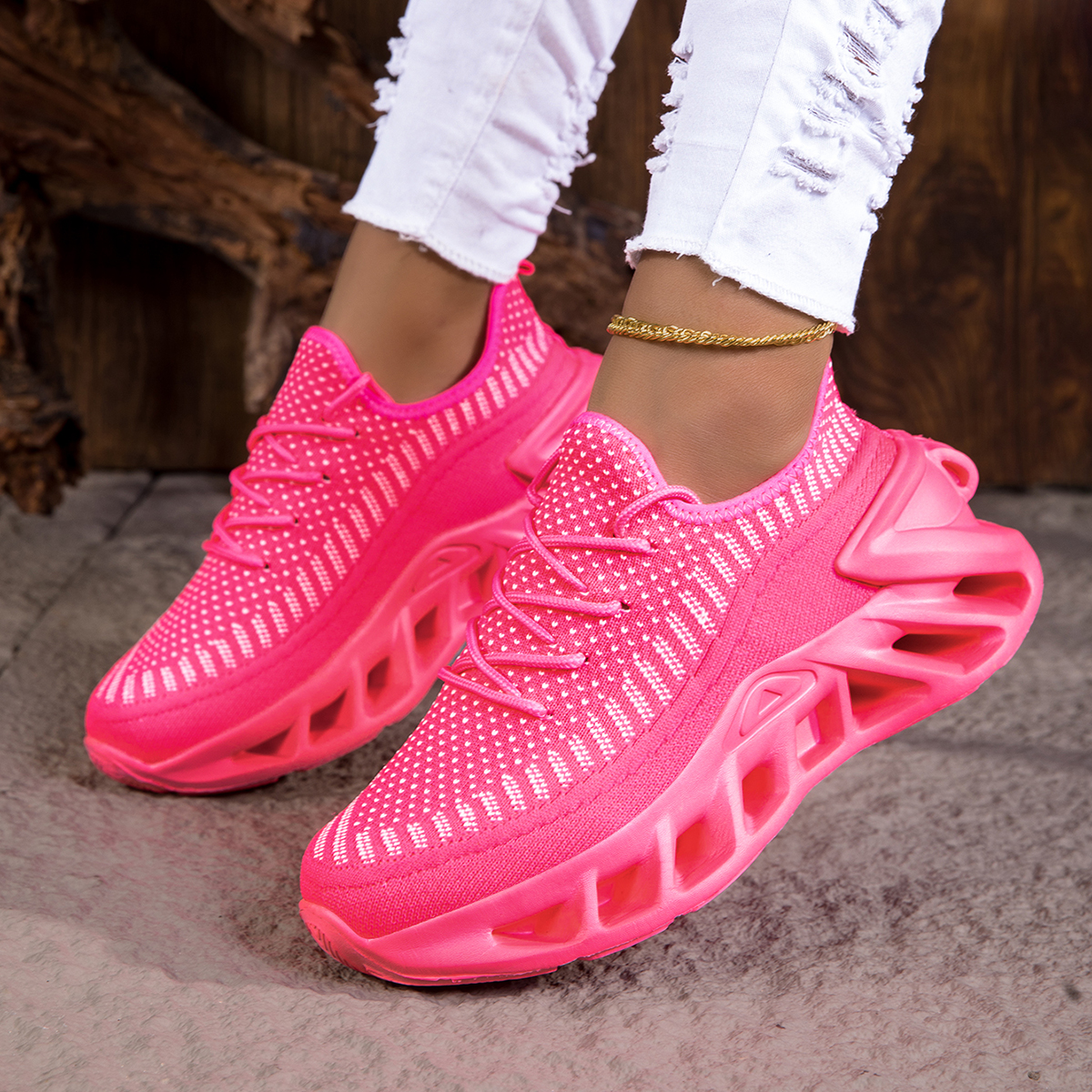 Women Shoes Kinds - Women's Breathable Casual Sneakers, Easy to