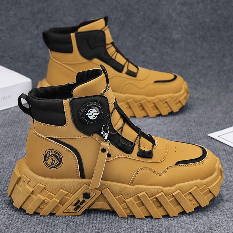 Suede Ankle Boot - Mens High-top Sneakers Outdoor Non Slip
