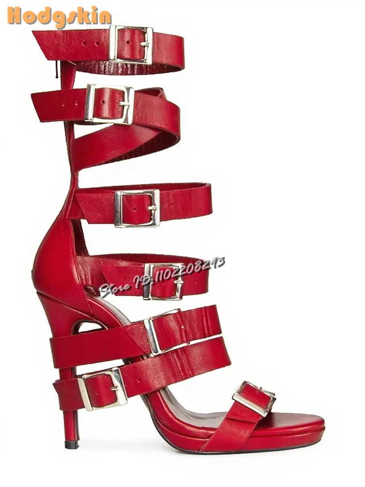 Retro Buckle Strap Stiletto Sa - Women Shoes Zipper 리뷰 및 가격