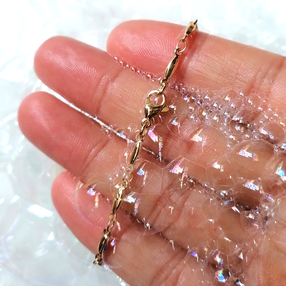 18K Gold Stainless Steel Ankle - Gold Chain Sandal 리뷰 및 가격