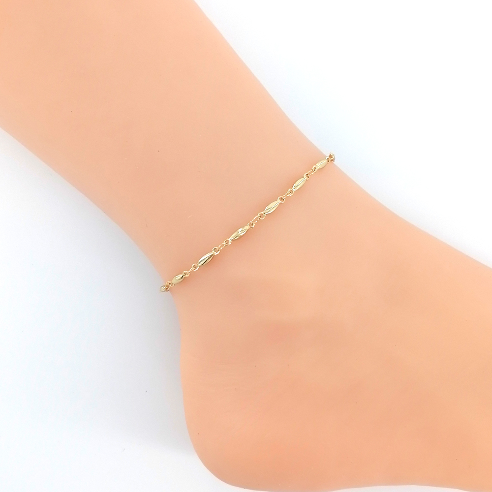 18K Gold Stainless Steel Ankle - Gold Chain Sandal 리뷰 및 가격