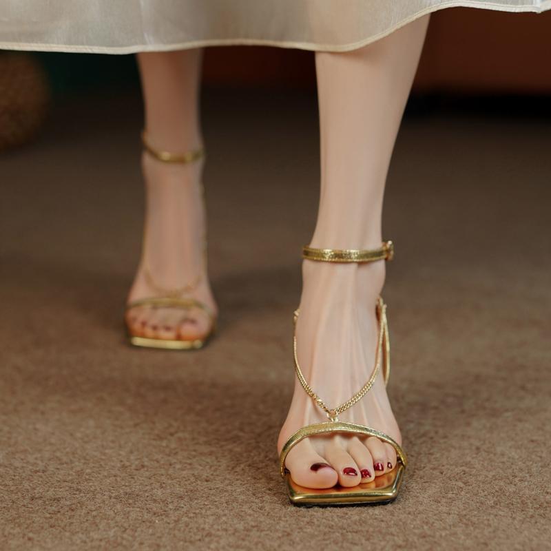 Gold Women's Fashion Sandals,  - Gold Chain Sandal 리뷰 및 가격