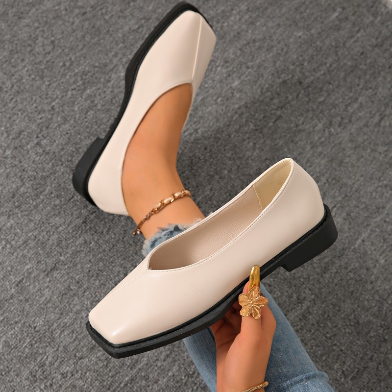 Slip-on Block Heel Single Shoe - Women'S Shoes Non Slip 리뷰 및 가격