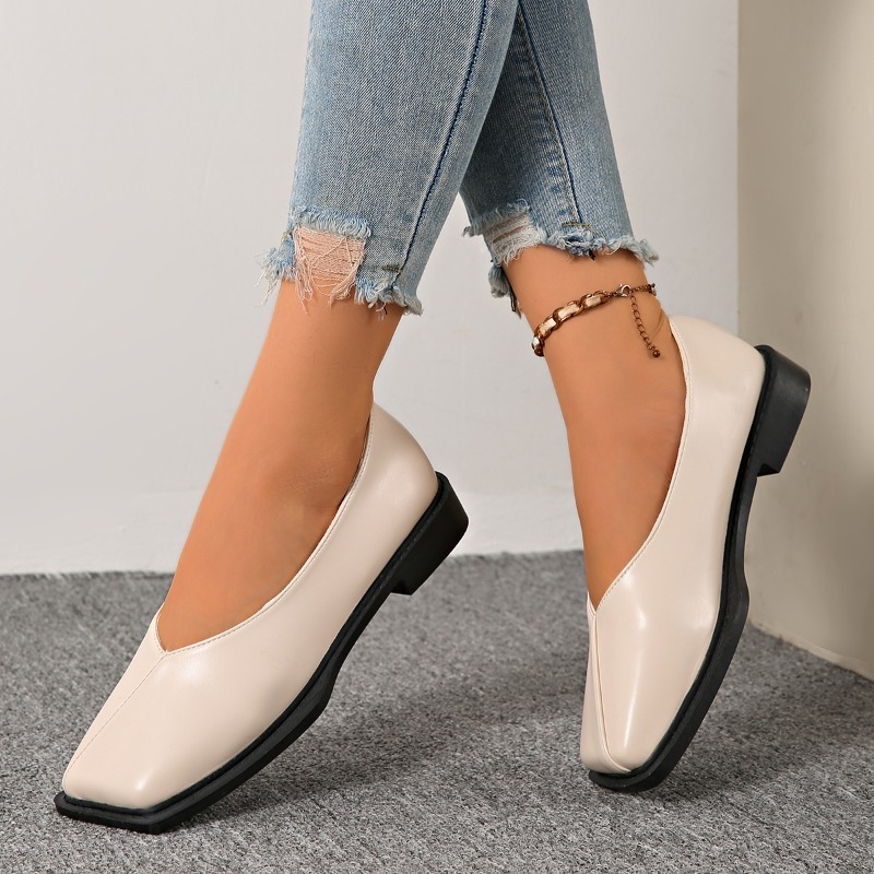 Slip-on Block Heel Single Shoe - Women'S Shoes Non Slip 리뷰 및 가격