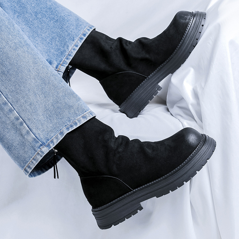 men's fashion punk rock high p - Suede Ankle Boot 리뷰 및 가격