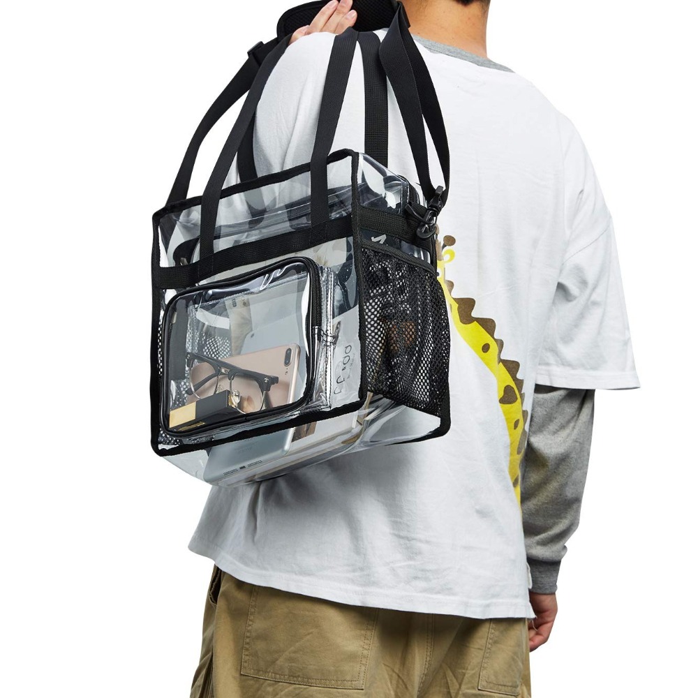 Clear Tote Bag Heavy Duty Plas - Women Shoes Zipper 리뷰 및 가격