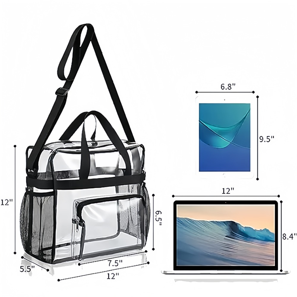 Clear Tote Bag Heavy Duty Plas - Women Shoes Zipper 리뷰 및 가격
