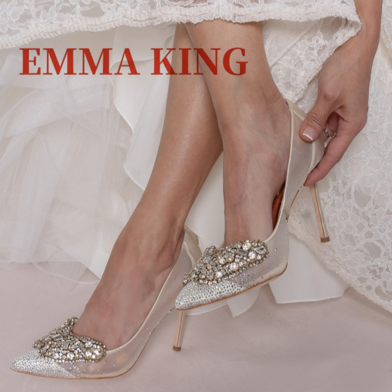Mesh Embellished Court Shoes,W - Court Heel Pointed 리뷰 및 가격