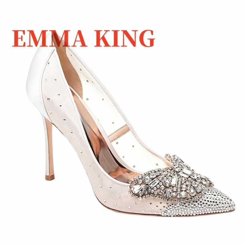 Mesh Embellished Court Shoes,W - Court Heel Pointed 리뷰 및 가격