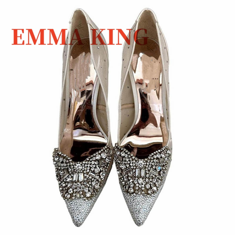 Mesh Embellished Court Shoes,W - Court Heel Pointed 리뷰 및 가격