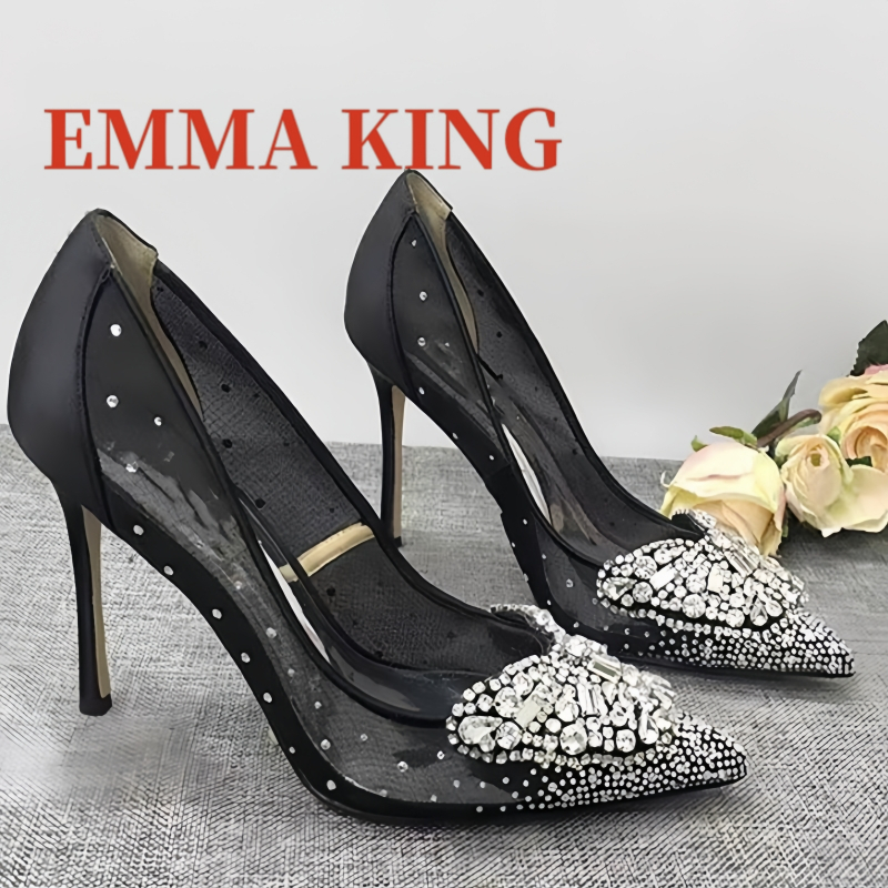 Mesh Embellished Court Shoes,W - Court Heel Pointed 리뷰 및 가격