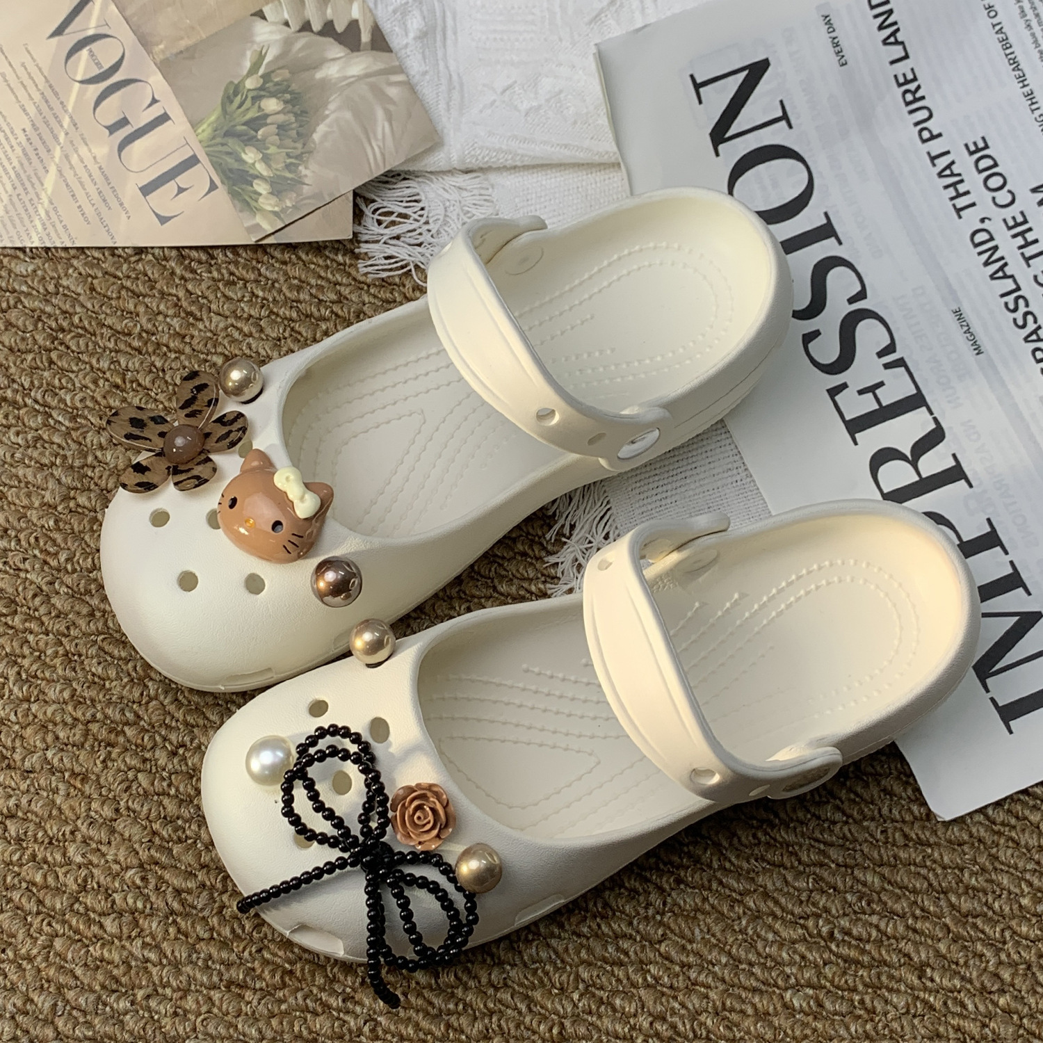 Y2K Coquette Leopard Sanrio He - Women'S Shoes Clogs 리뷰 및 가격