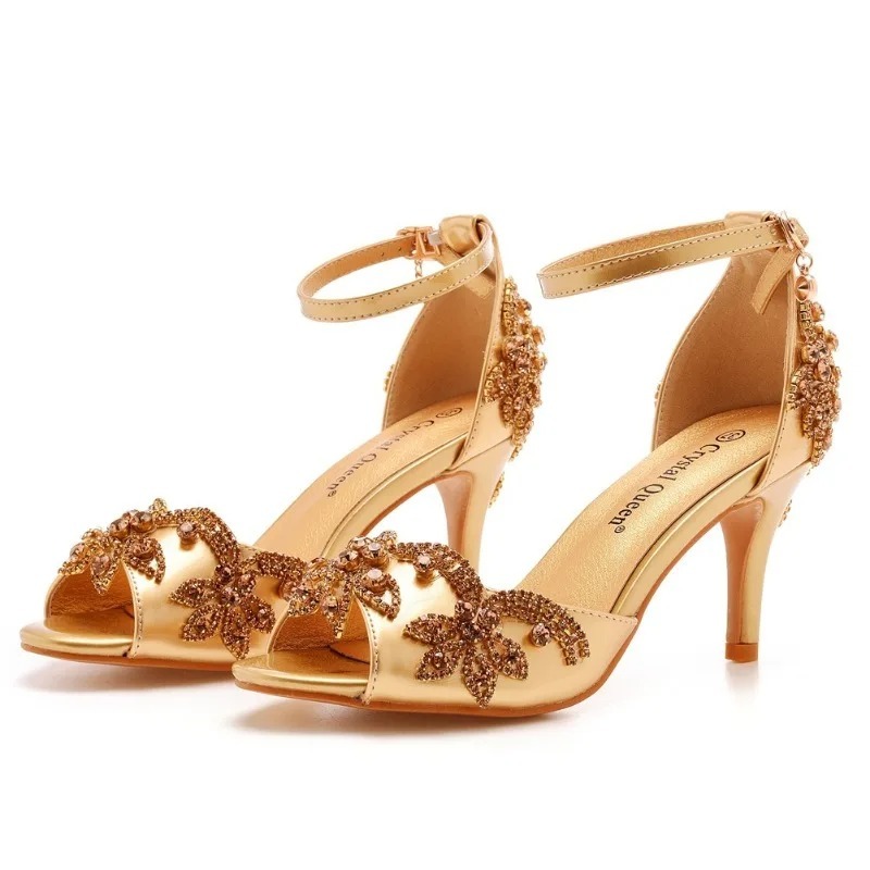 Fashion Designer Women's Shoes - Rhinestone Sandal Women 리뷰 및 가격