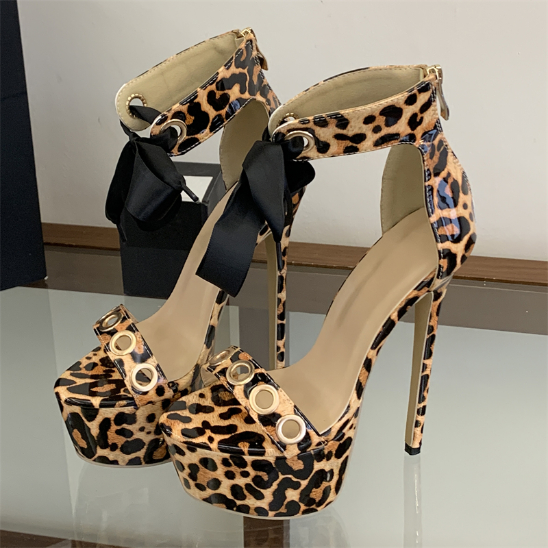 Eilyken Leopard Print Hollow O - Women Shoes Zipper 리뷰 및 가격