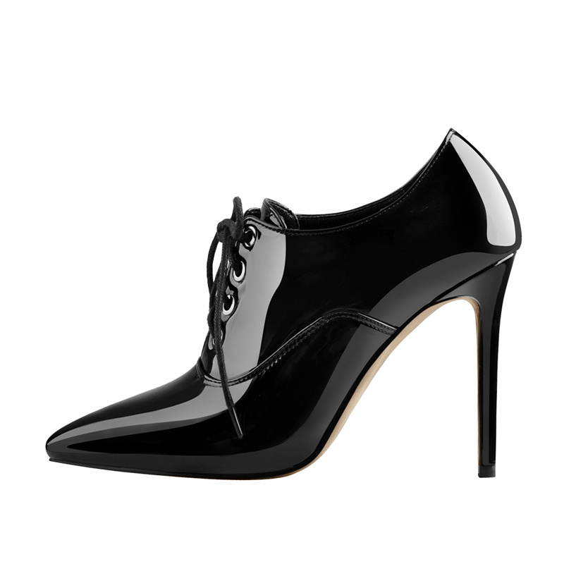 Onlymaker Women Lace Up Vintag - Court Heel Pointed 리뷰 및 가격
