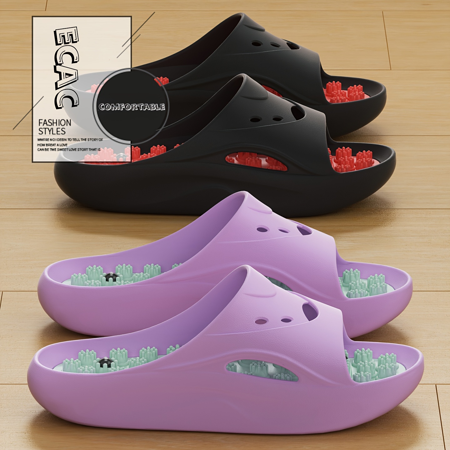 Women Men EVA Massage Slippers - Women'S Shoes Non Slip 리뷰 및 가격