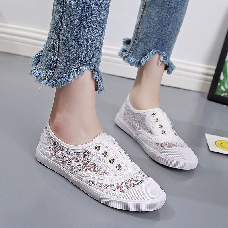 Fashion Lace White Canvas Shoe - Women Shoes Store 리뷰 및 가격