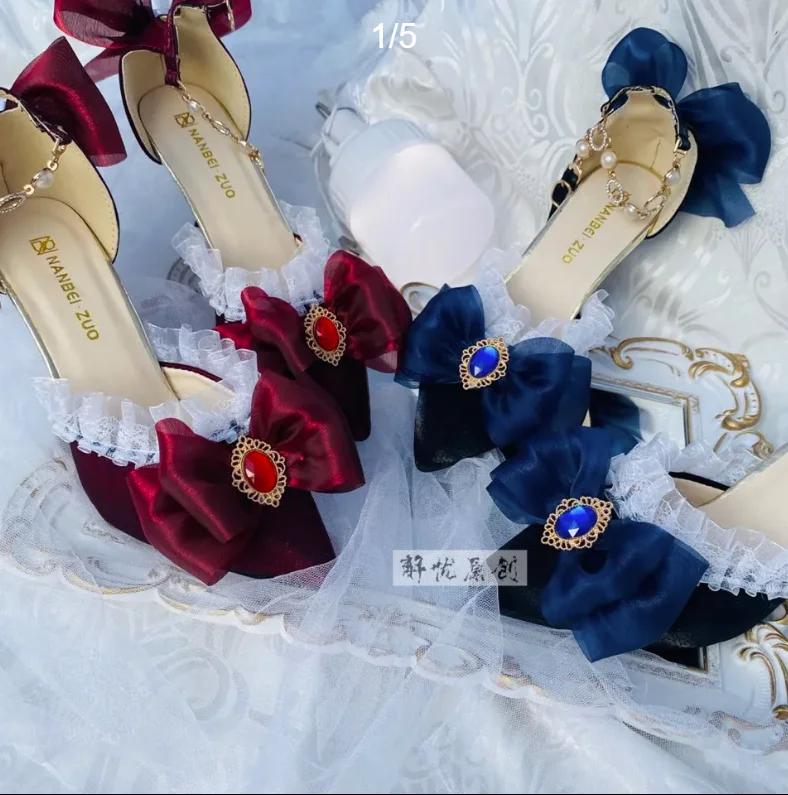 Lolita High Heels Shoes Elegan - Court Heel Pointed 리뷰 및 가격