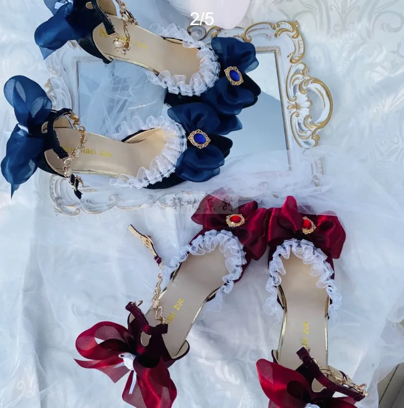 Lolita High Heels Shoes Elegan - Court Heel Pointed 리뷰 및 가격