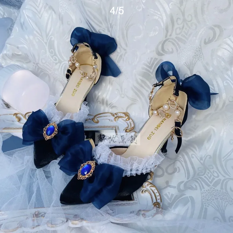 Lolita High Heels Shoes Elegan - Court Heel Pointed 리뷰 및 가격