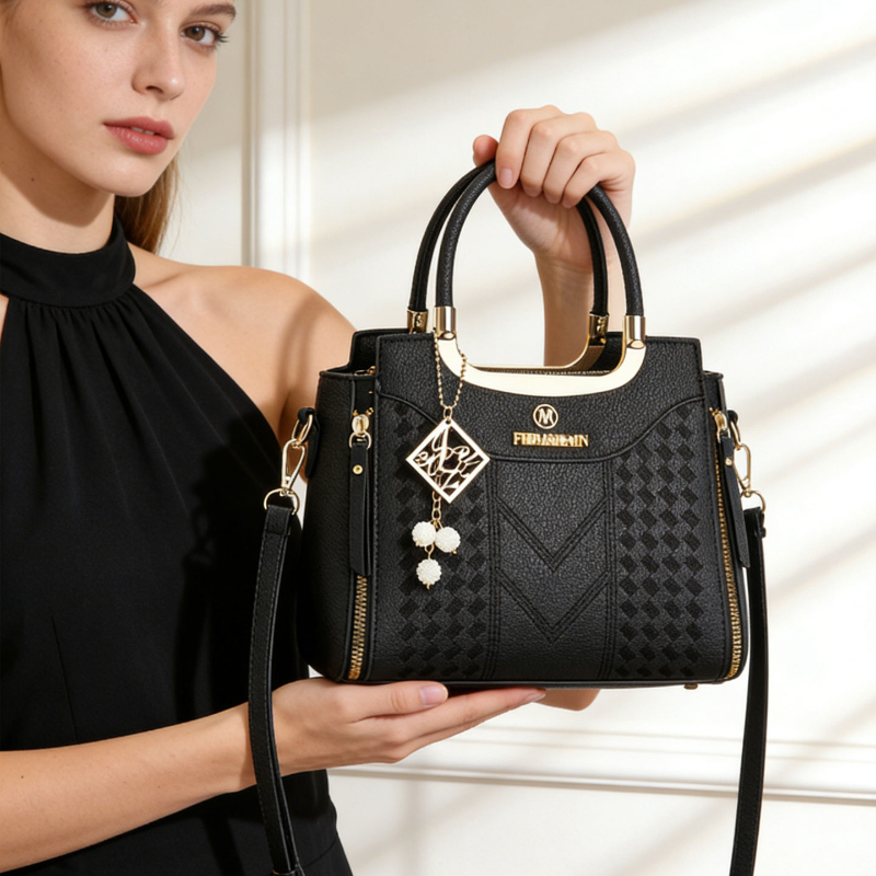 3-piece handbag set made of ly - Women Shoes Zipper 리뷰 및 가격