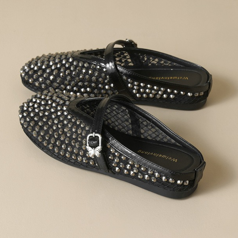 Mesh Rhinestone Brand Slippers - Rhinestone Sandal Women 리뷰 및 가격
