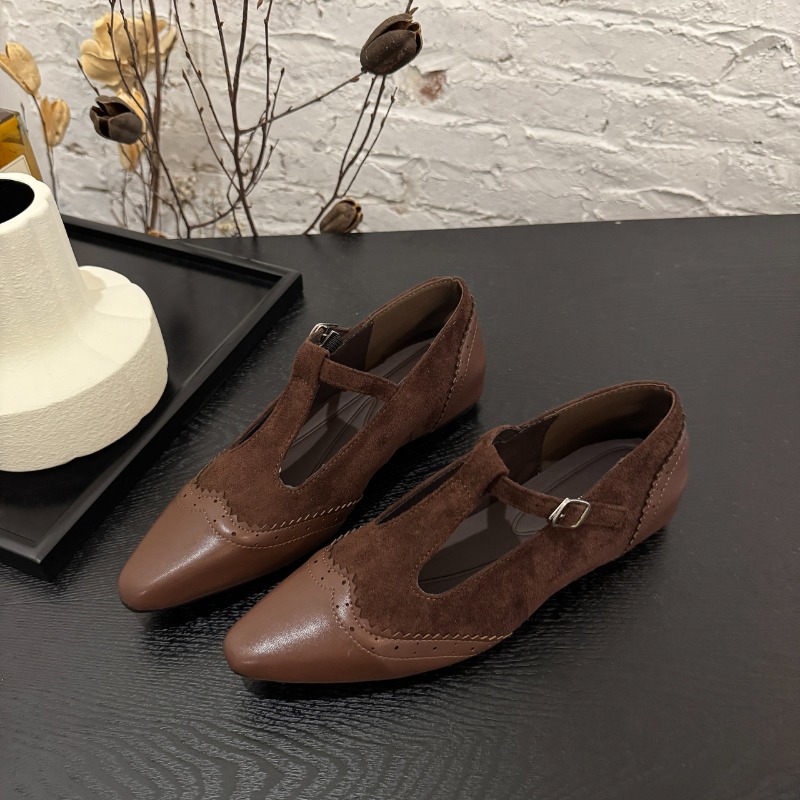 One Buckle Strap Low Heel Sing - Women'S Shoes Non Slip 리뷰 및 가격