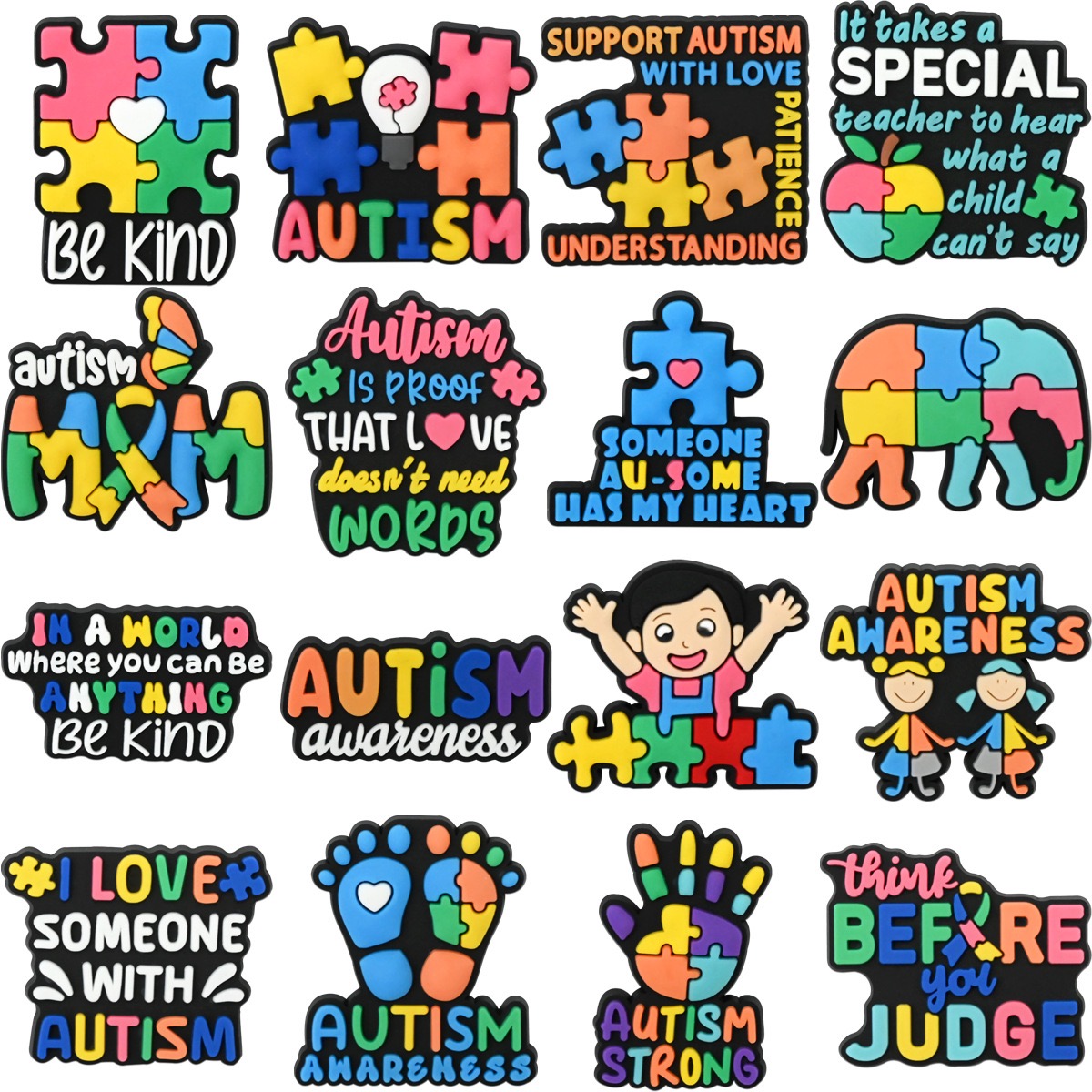 16-100pcs Be Kind Autism Shoe  - Women Shoes Kinds 리뷰 및 가격