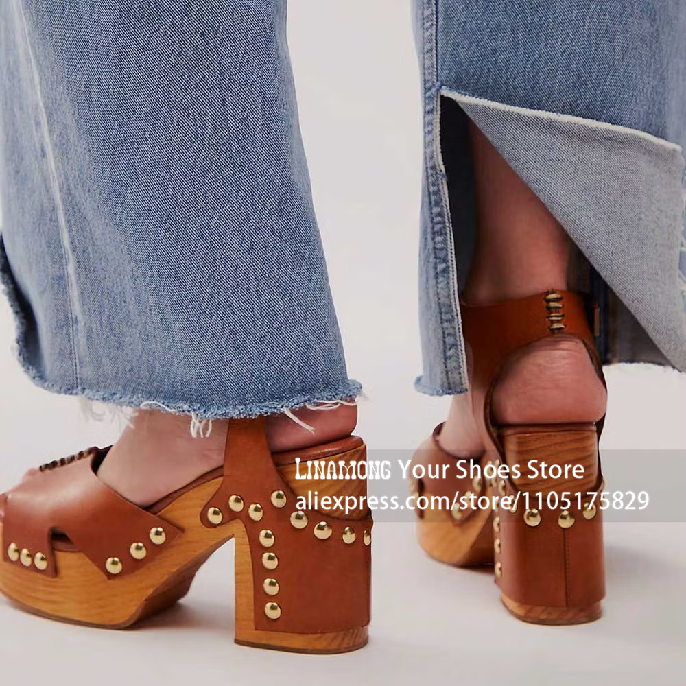 Chunky Heel Platform Clog Sand - Women'S Shoes Clogs 리뷰 및 가격