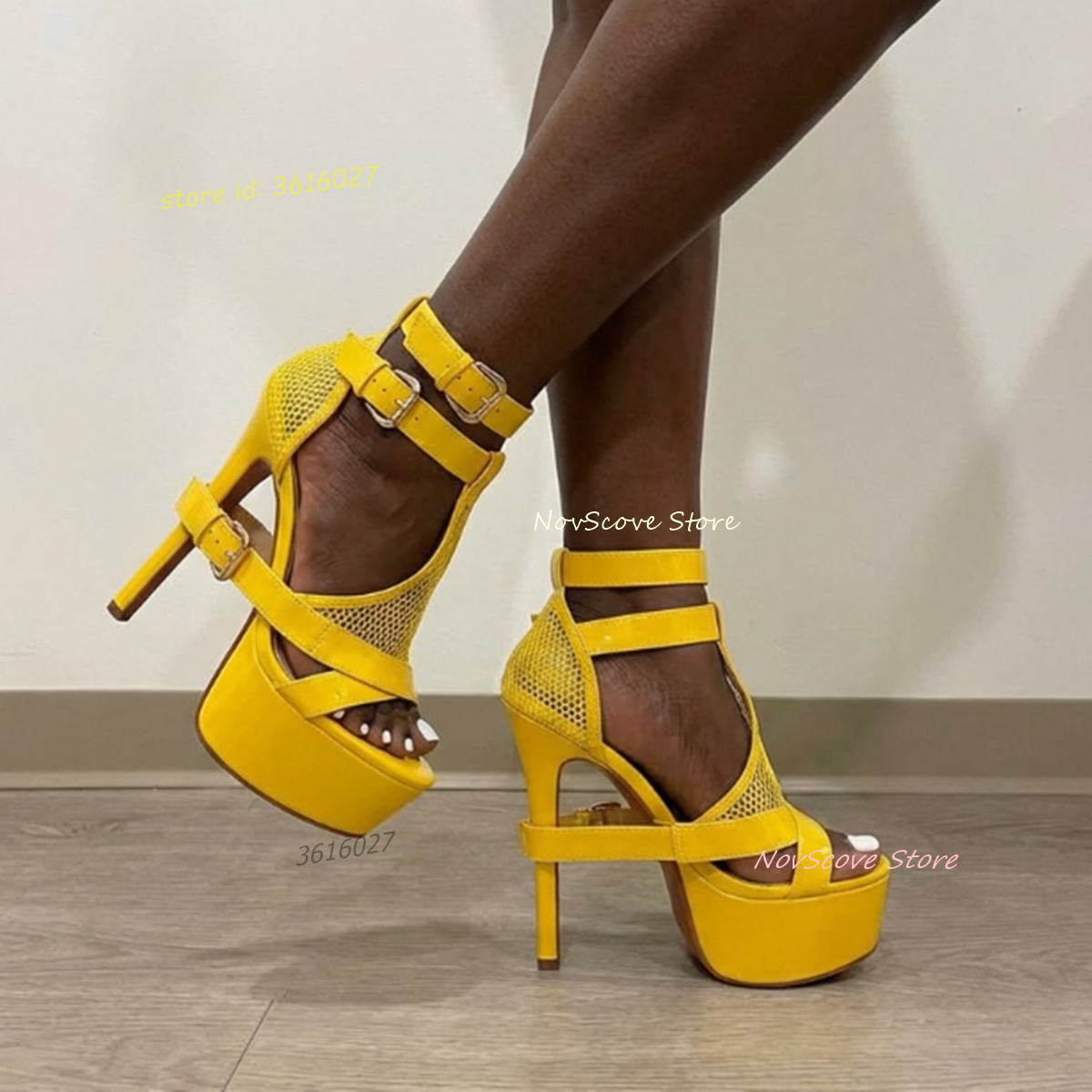 Yellow Open Toe Strappy Sandal - Women'S Shoes Yellow 리뷰 및 가격