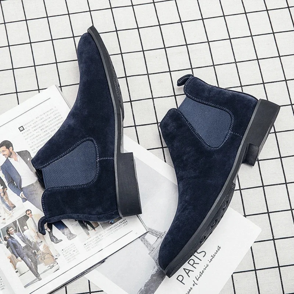 Chelsea Boots Men Blue Faux Su - Suede Ankle Boot 리뷰 및 가격