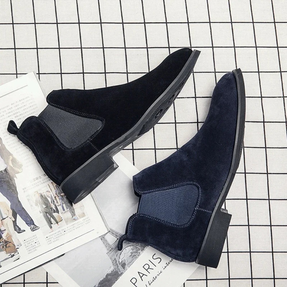 Chelsea Boots Men Blue Faux Su - Suede Ankle Boot 리뷰 및 가격