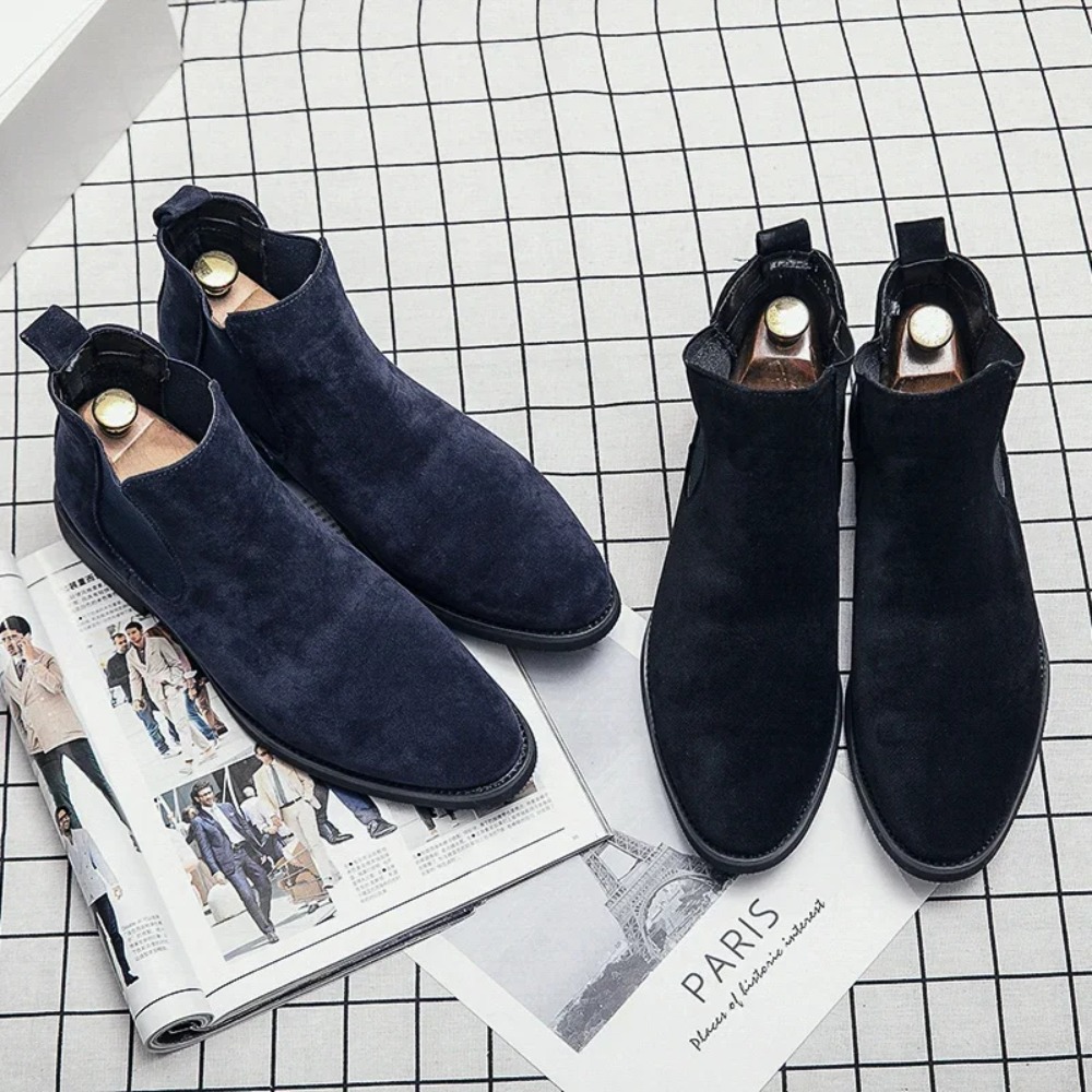 Chelsea Boots Men Blue Faux Su - Suede Ankle Boot 리뷰 및 가격