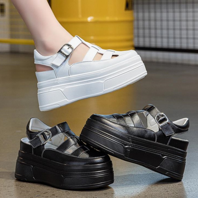 8.5cm Hollow Full Cow Genuine  - Women'S Shoes Casual Sneakers 리뷰 및 가격