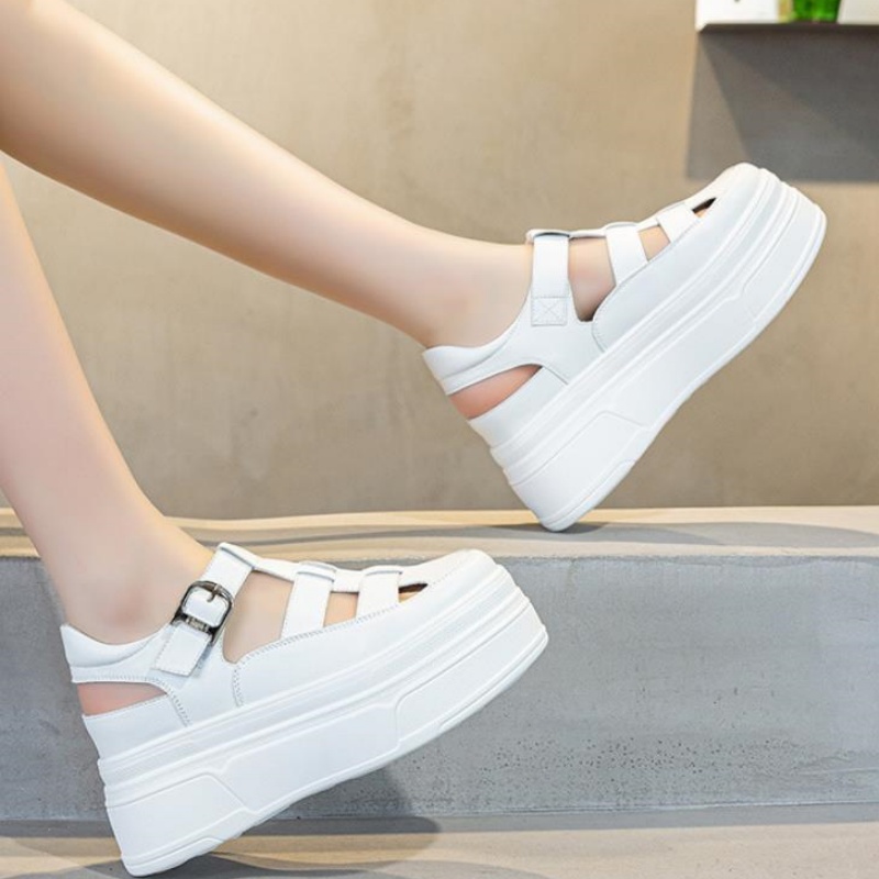 8.5cm Hollow Full Cow Genuine  - Women'S Shoes Casual Sneakers 리뷰 및 가격