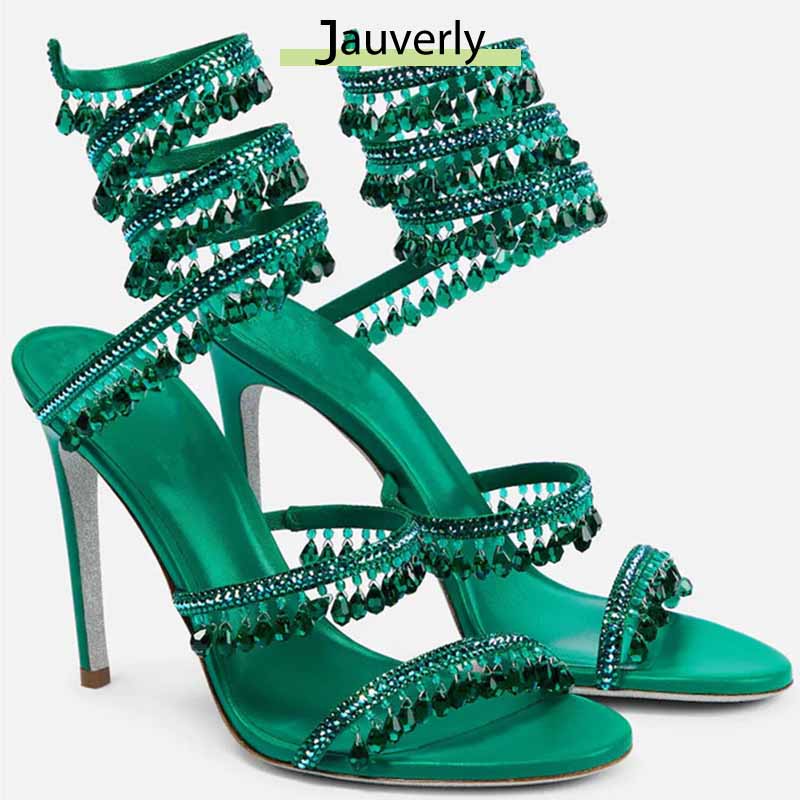 2026 Women's High Heels New Rh - Rhinestone Sandal Women 리뷰 및 가격