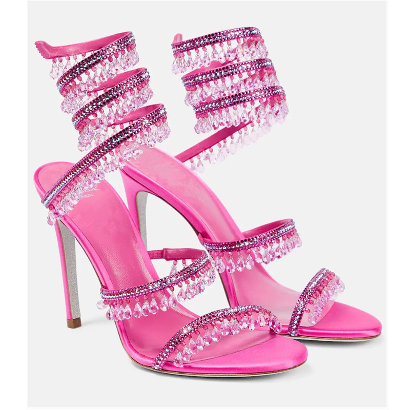 2026 Women's High Heels New Rh - Rhinestone Sandal Women 리뷰 및 가격