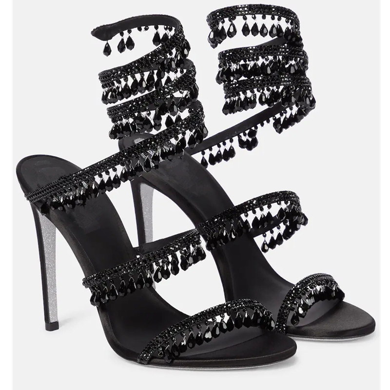 2026 Women's High Heels New Rh - Rhinestone Sandal Women 리뷰 및 가격