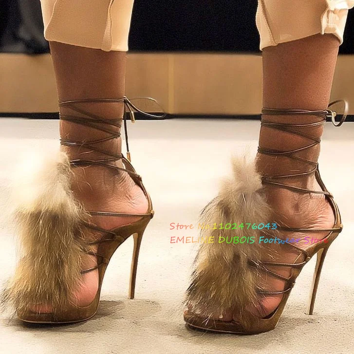 Fur Decor High Heel Ankle Boot - Suede Ankle Boot 리뷰 및 가격