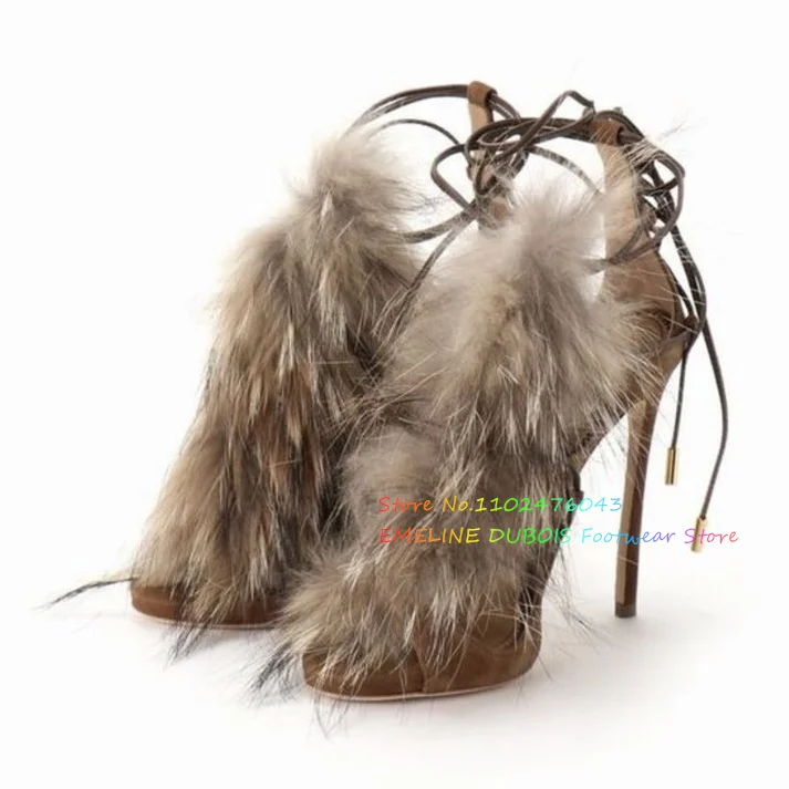 Fur Decor High Heel Ankle Boot - Suede Ankle Boot 리뷰 및 가격