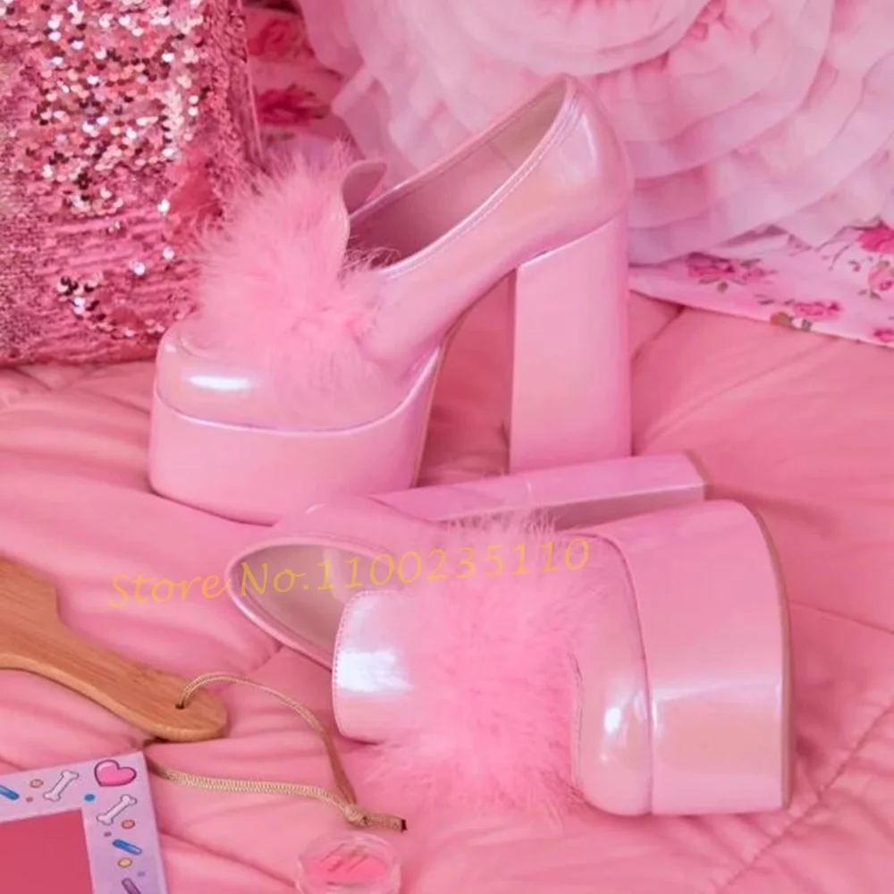 Pink Pom Platform Loafers Shoe - Women'S Shoes Vegan 리뷰 및 가격