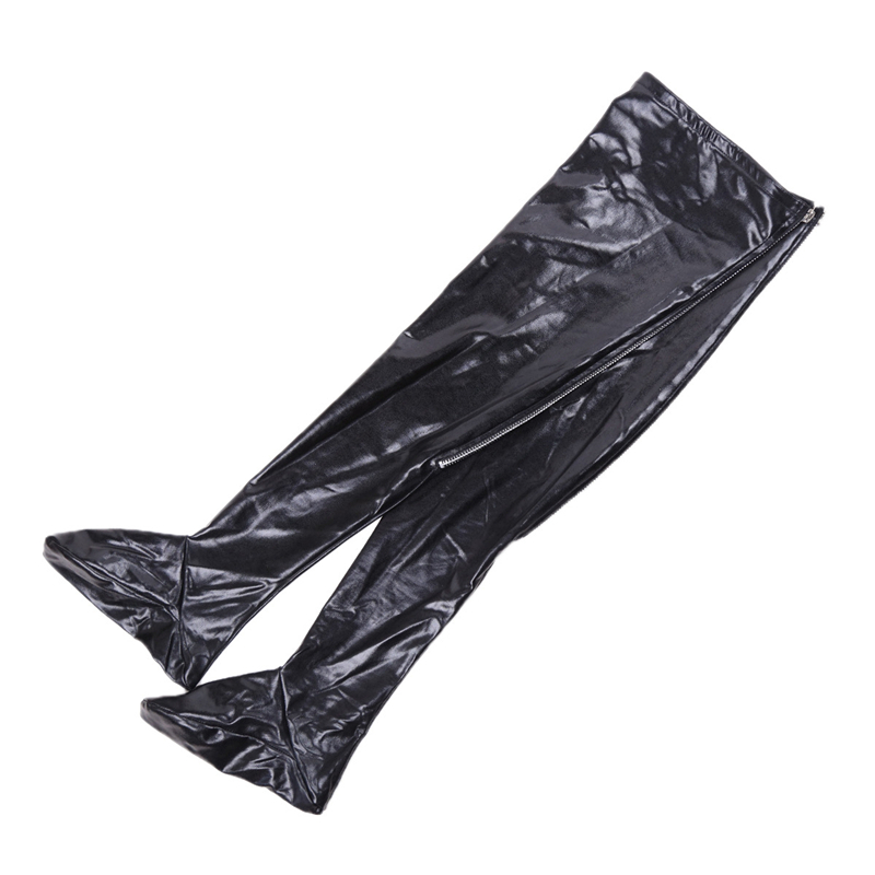 Punk Black PU Leather Stocking - Women Shoes Xxl 리뷰 및 가격