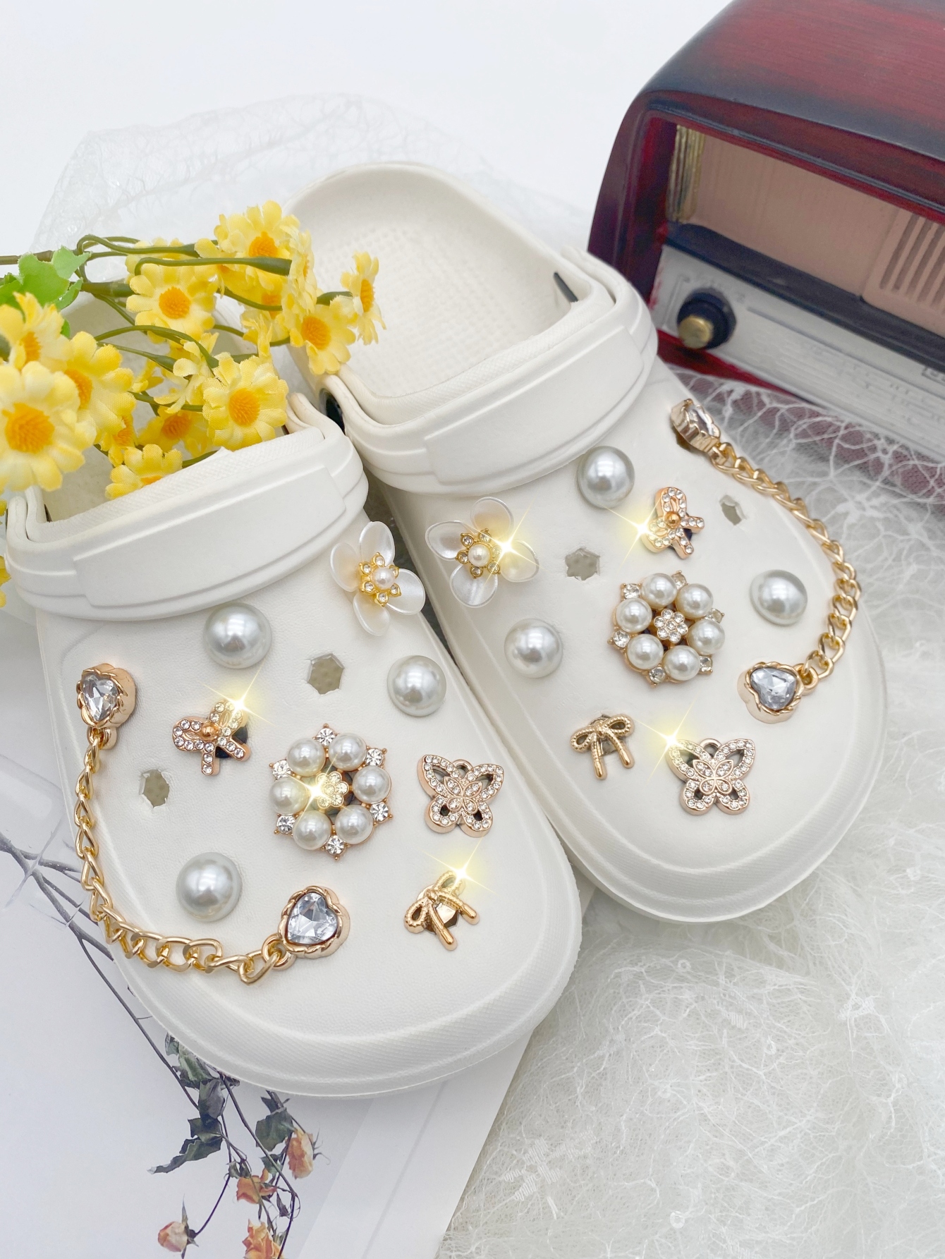 18pcs Fashion Versatile Gold P - Gold Chain Sandal 리뷰 및 가격