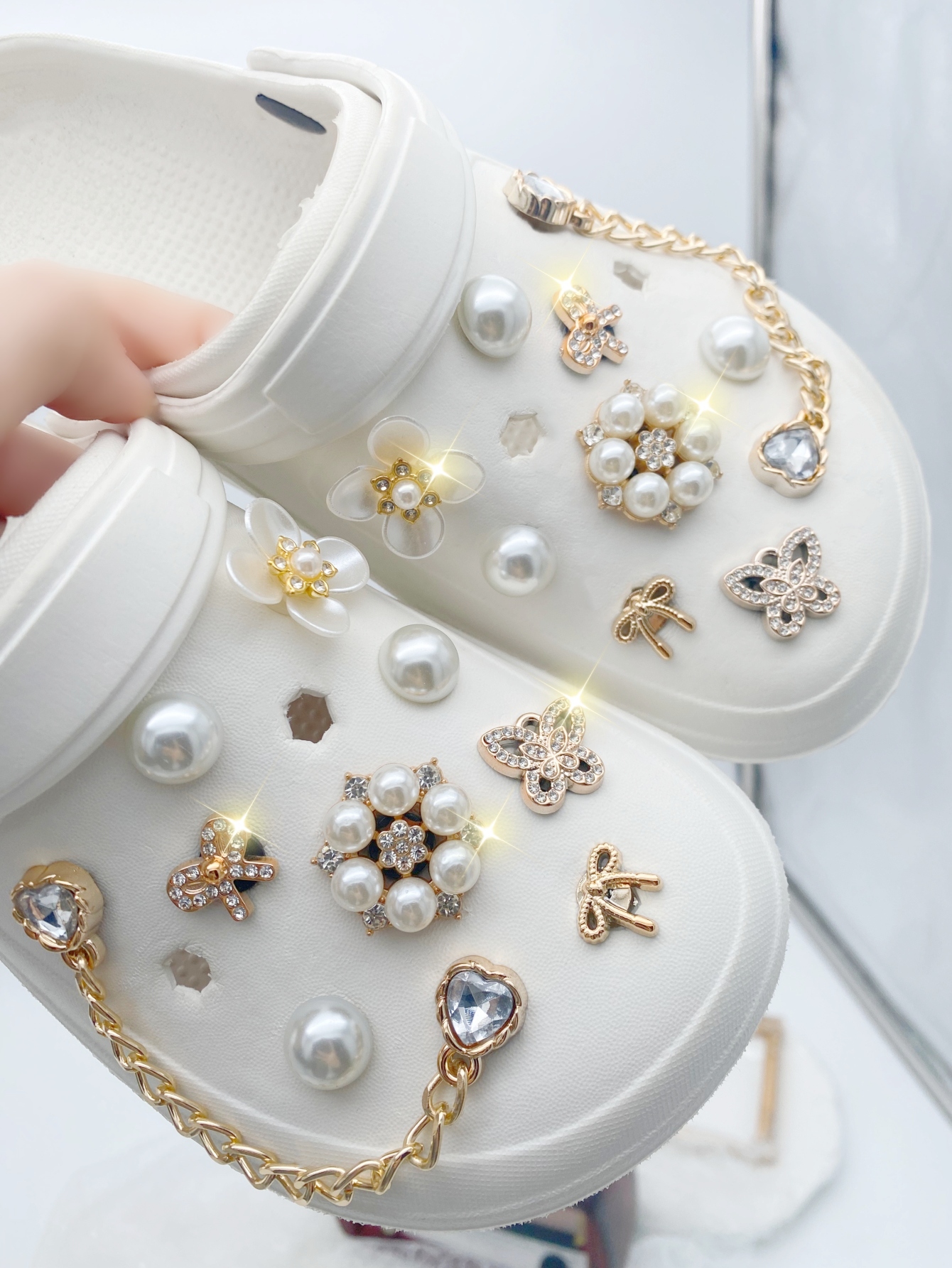 18pcs Fashion Versatile Gold P - Gold Chain Sandal 리뷰 및 가격