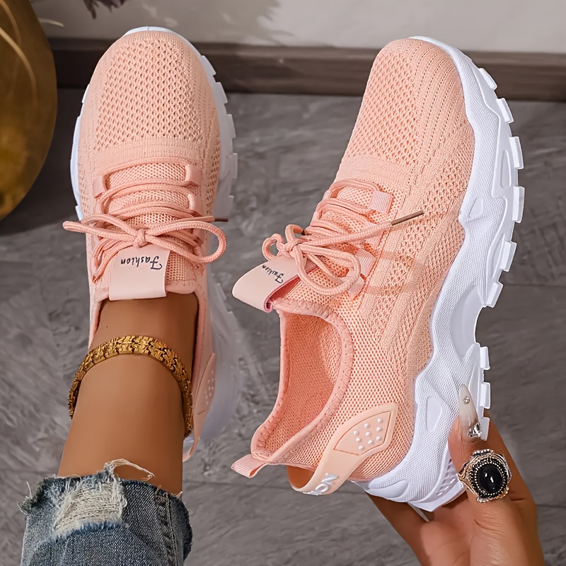 Breathable Knit Sneakers Fashi - Women Shoes Store 리뷰 및 가격