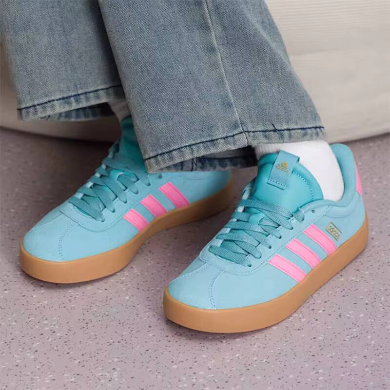 Authentic  Cyan Pink Suede Gum - Women'S Shoes Pink Adidas 리뷰 및 가격