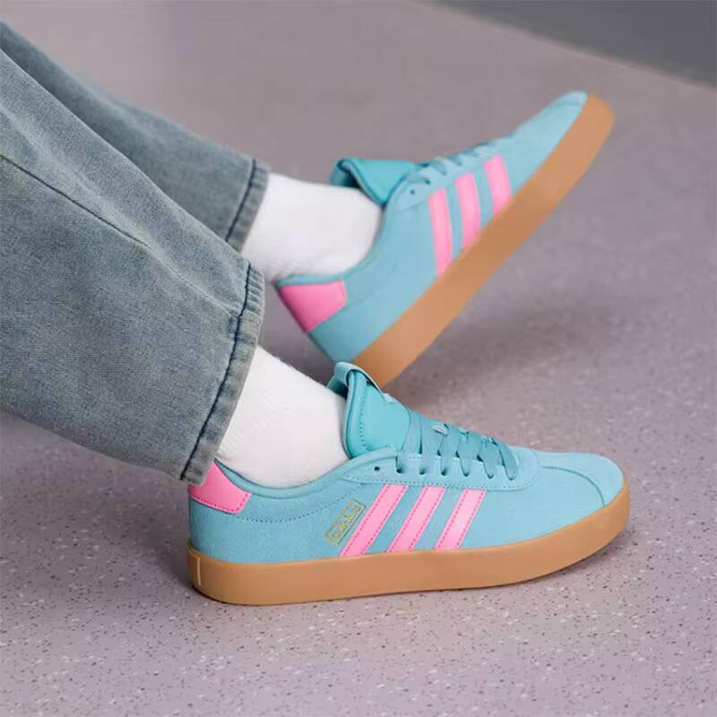 Authentic  Cyan Pink Suede Gum - Women'S Shoes Pink Adidas 리뷰 및 가격