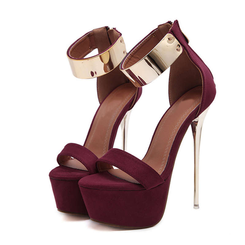 Liyke Fashion Design Metal Ank - Women Shoes Ysl 리뷰 및 가격