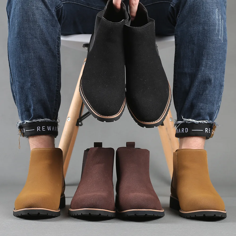Men Ankle Boots British Style  - Suede Ankle Boot 리뷰 및 가격