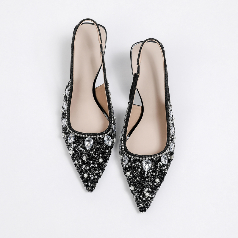 Crystal Closed Toe Backless Sa - Rhinestone Sandal Women 리뷰 및 가격